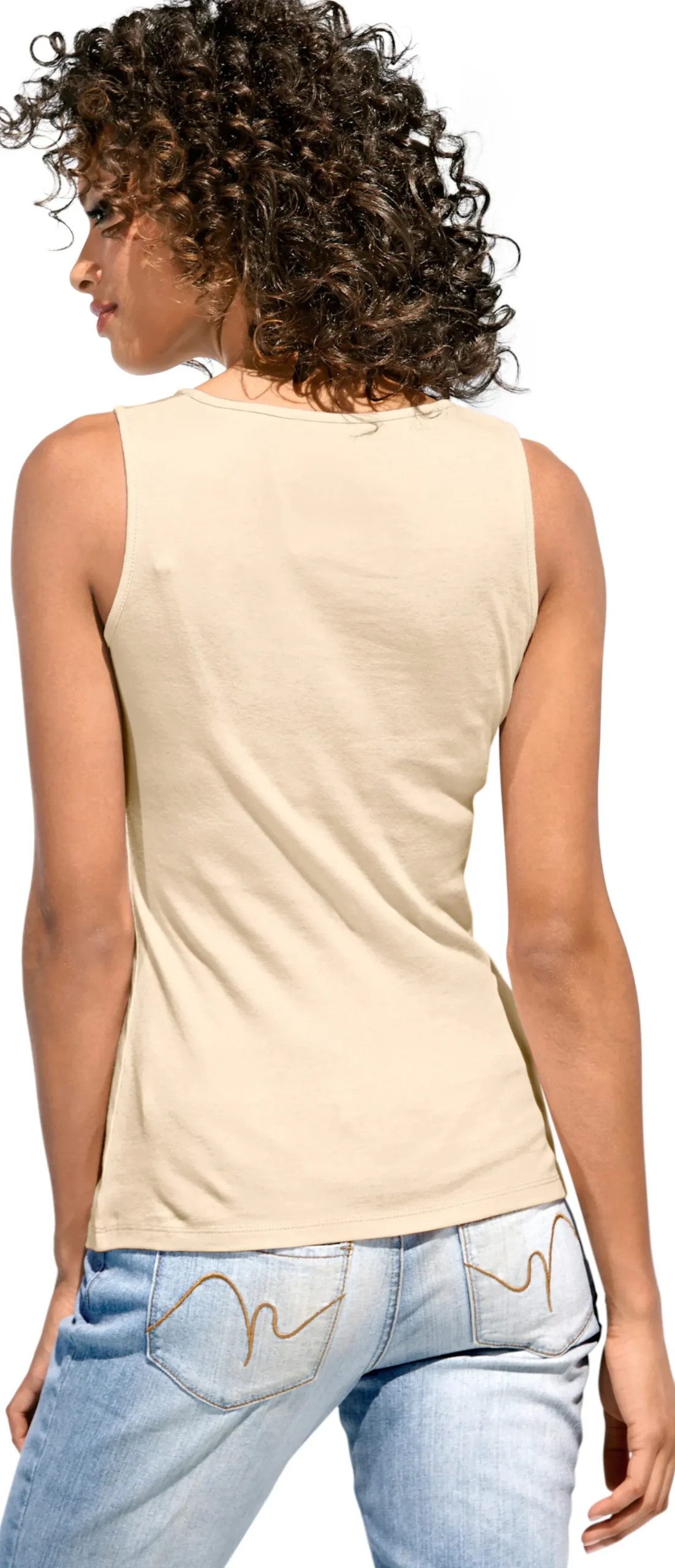 Shirttop mit Karree-Ausschnitt