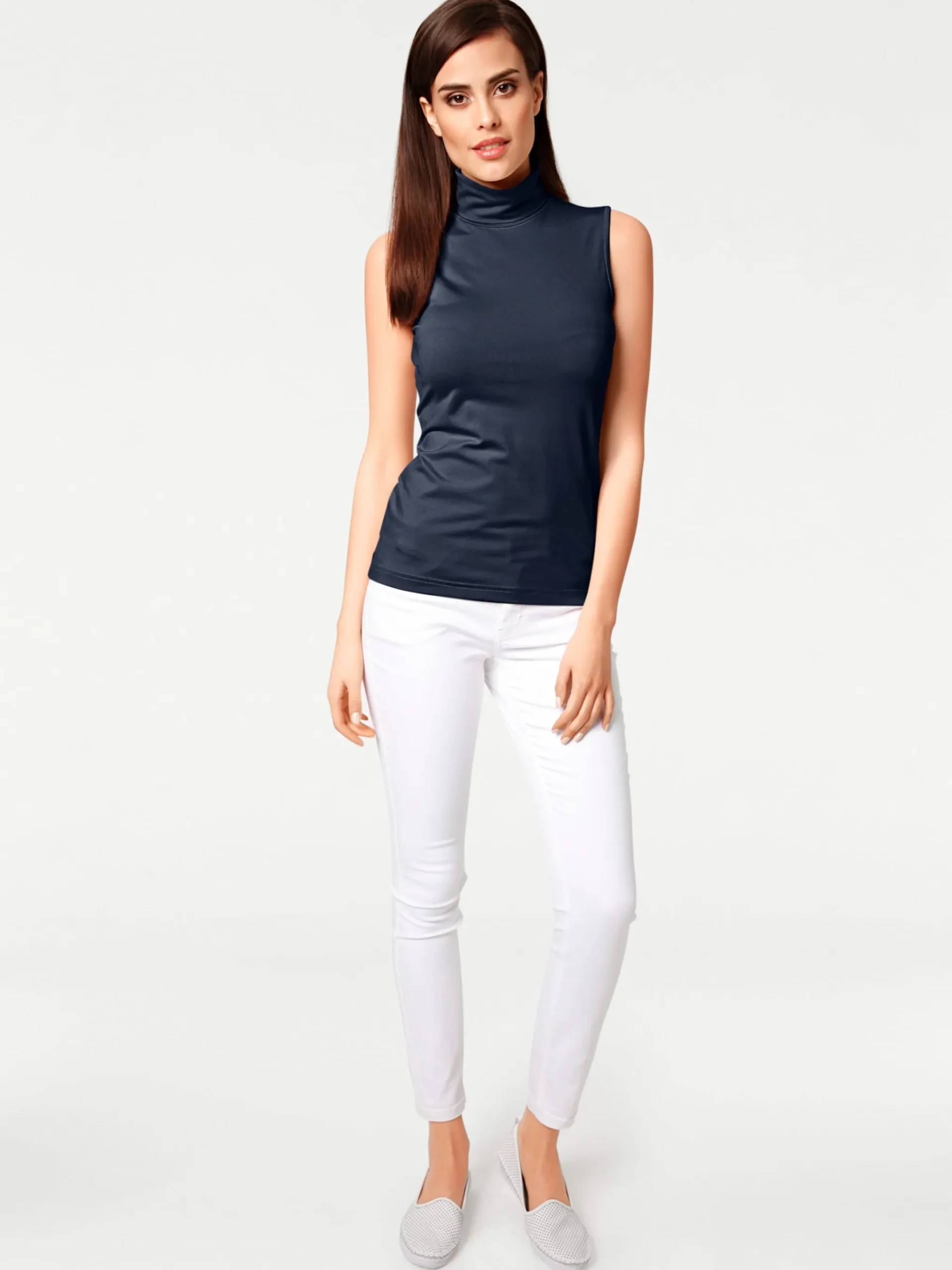 Shirttop mit Rollkragen