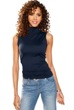 Shirttop mit Rollkragen