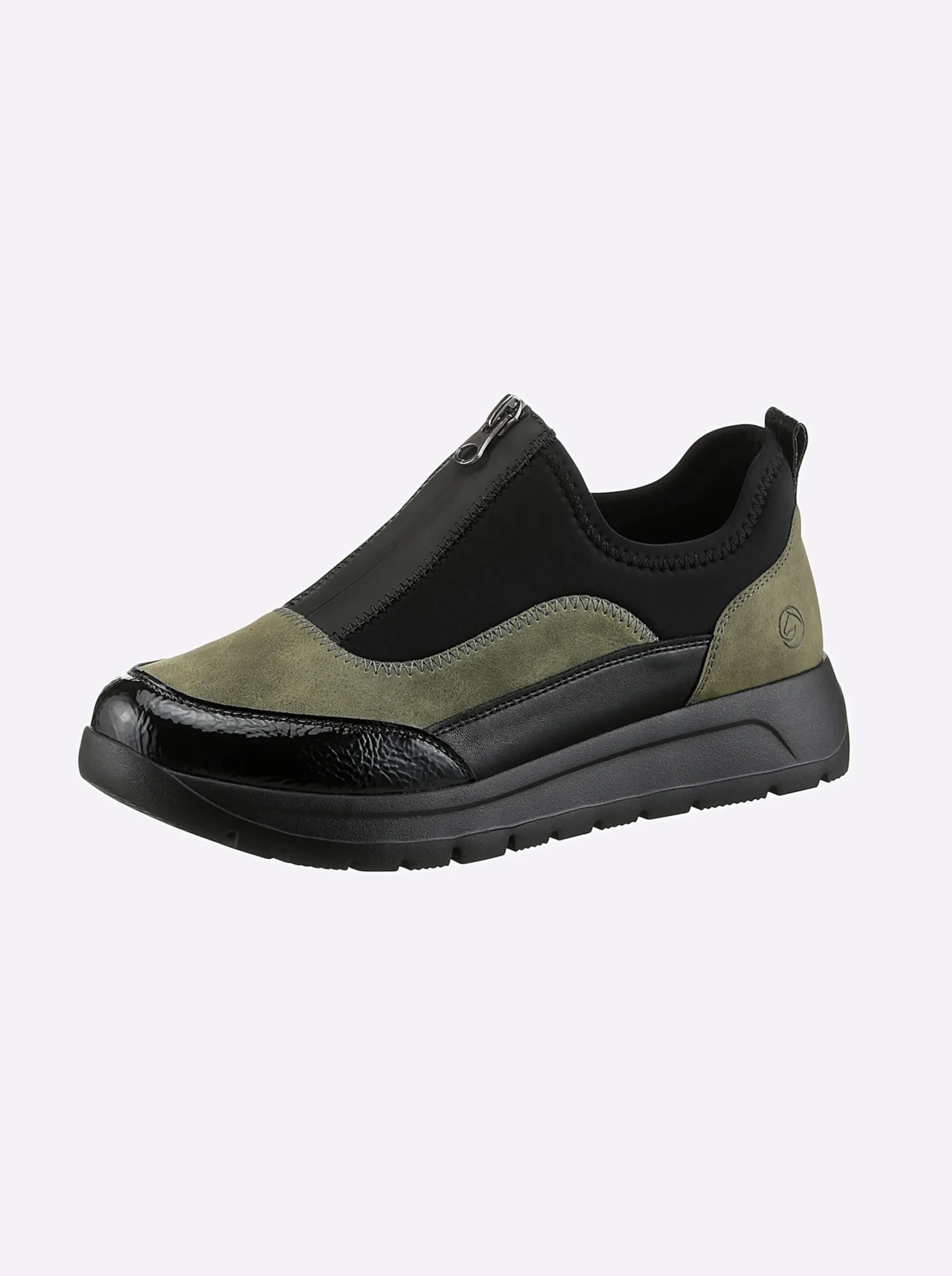 Slipper mit Reißverschluss