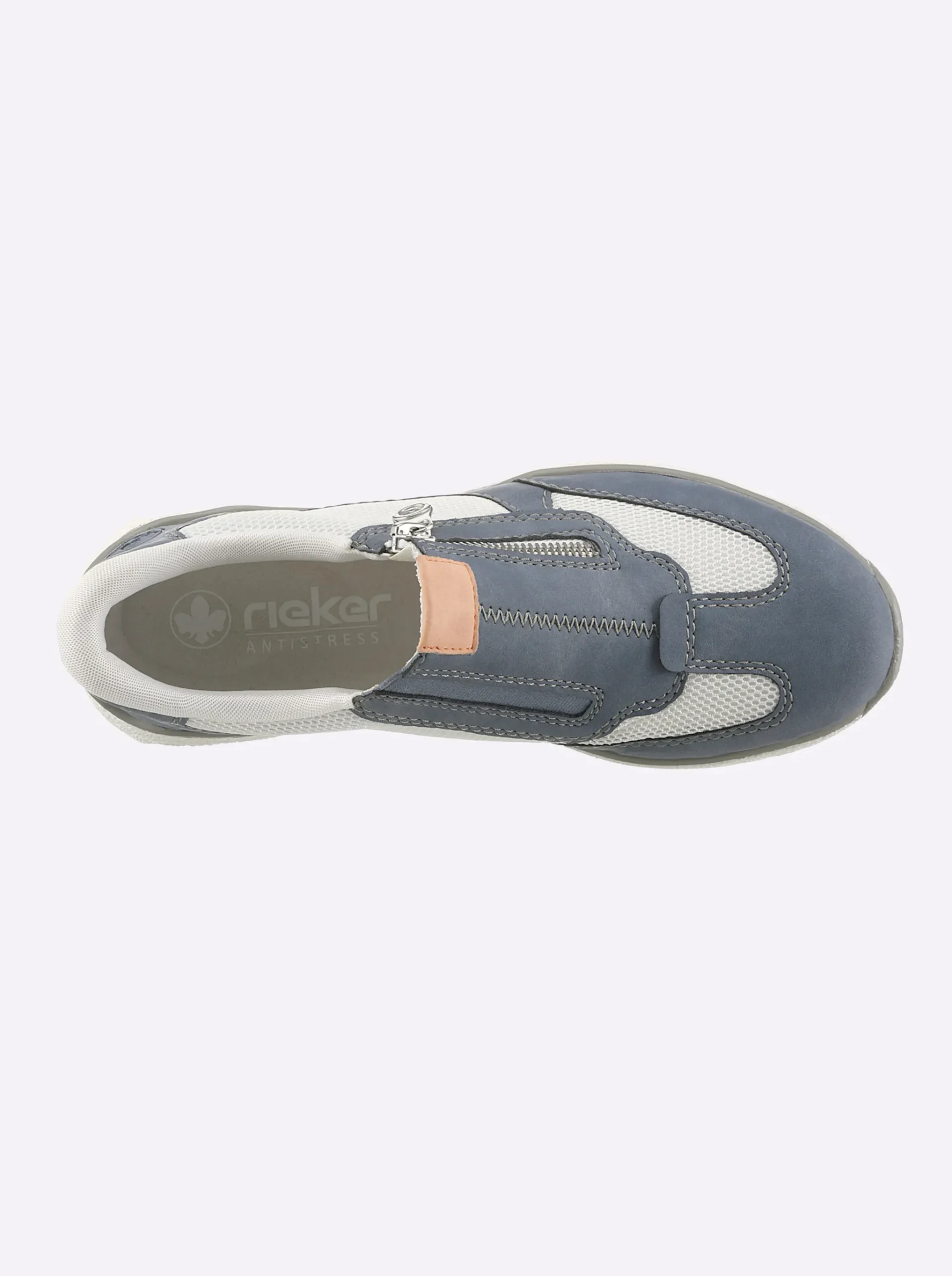 Slipper mit seitlichem Reißverschluss
