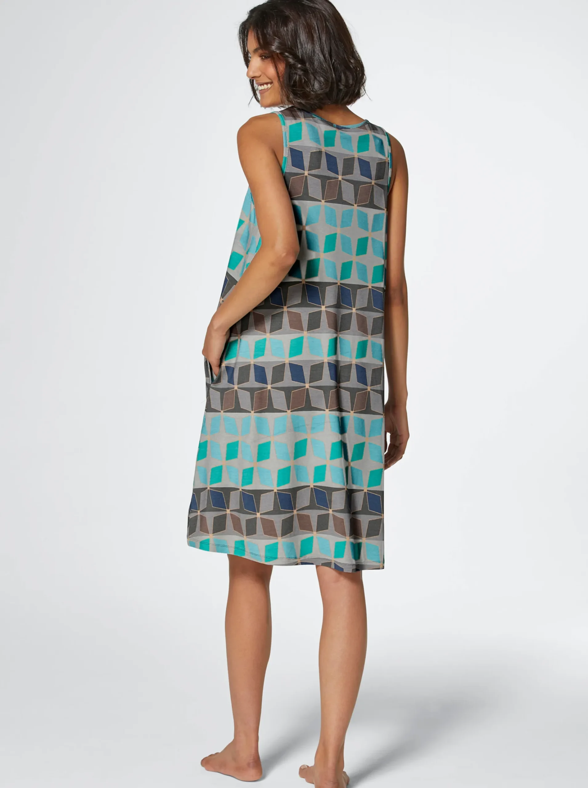 Sommerkleid mit seitlichen Taschen