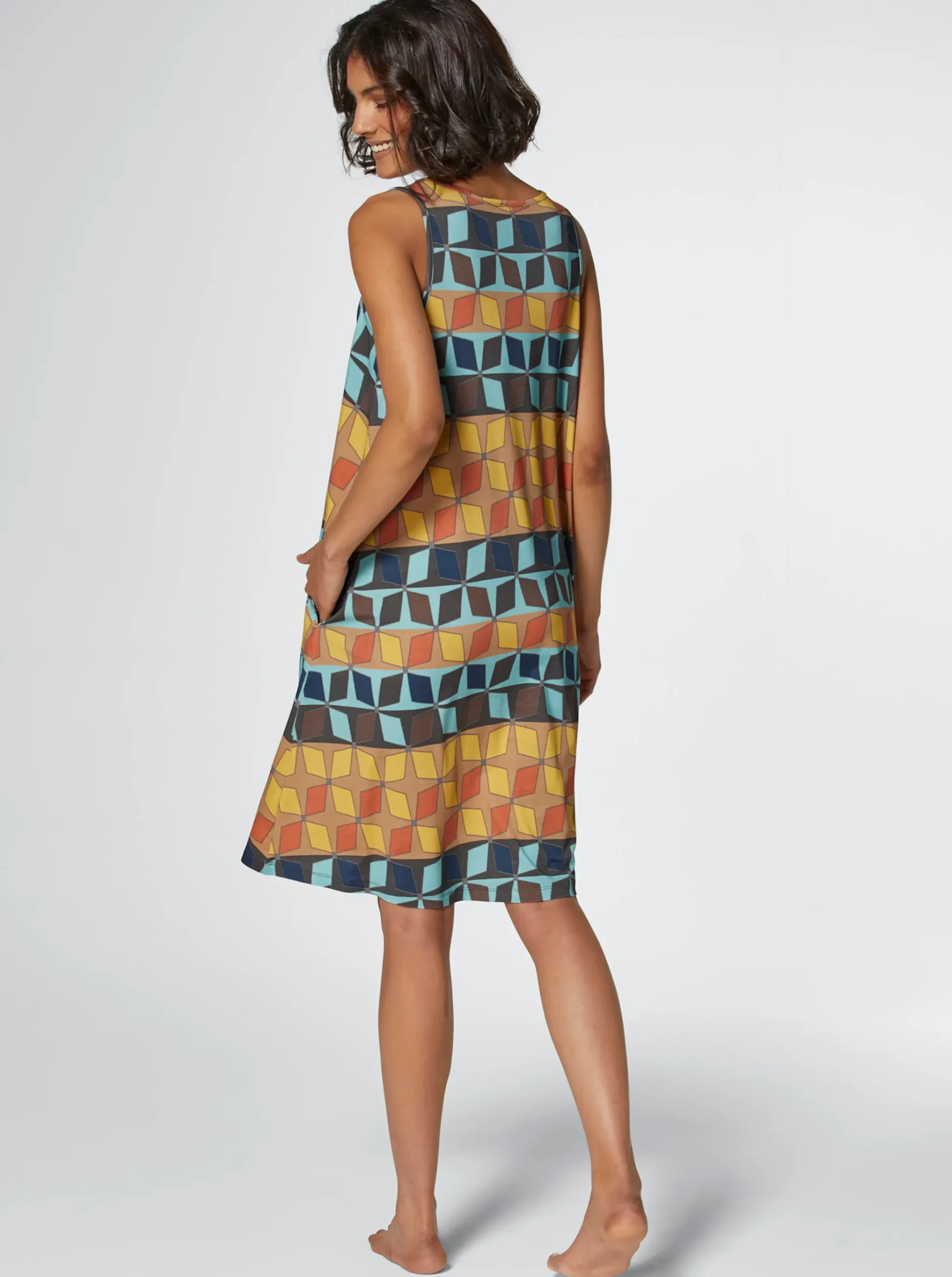 Sommerkleid mit seitlichen Taschen
