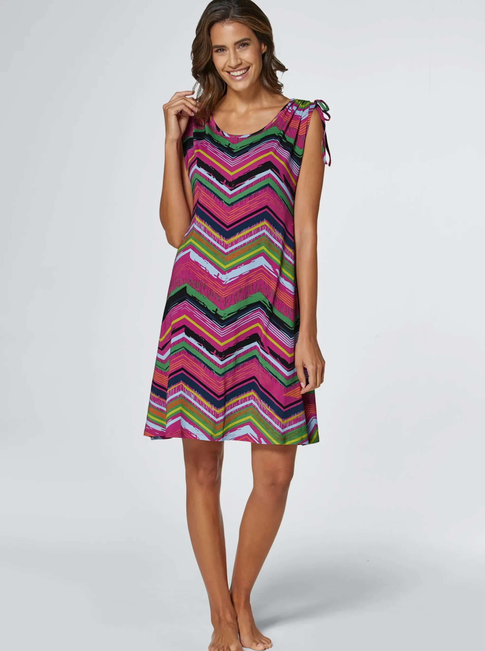 Sommerkleid mit Zugband an den Schultern