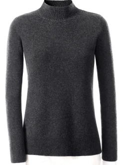 Stehkragenpullover aus reinem Kaschmir