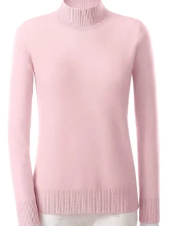 Stehkragenpullover aus reinem Kaschmir