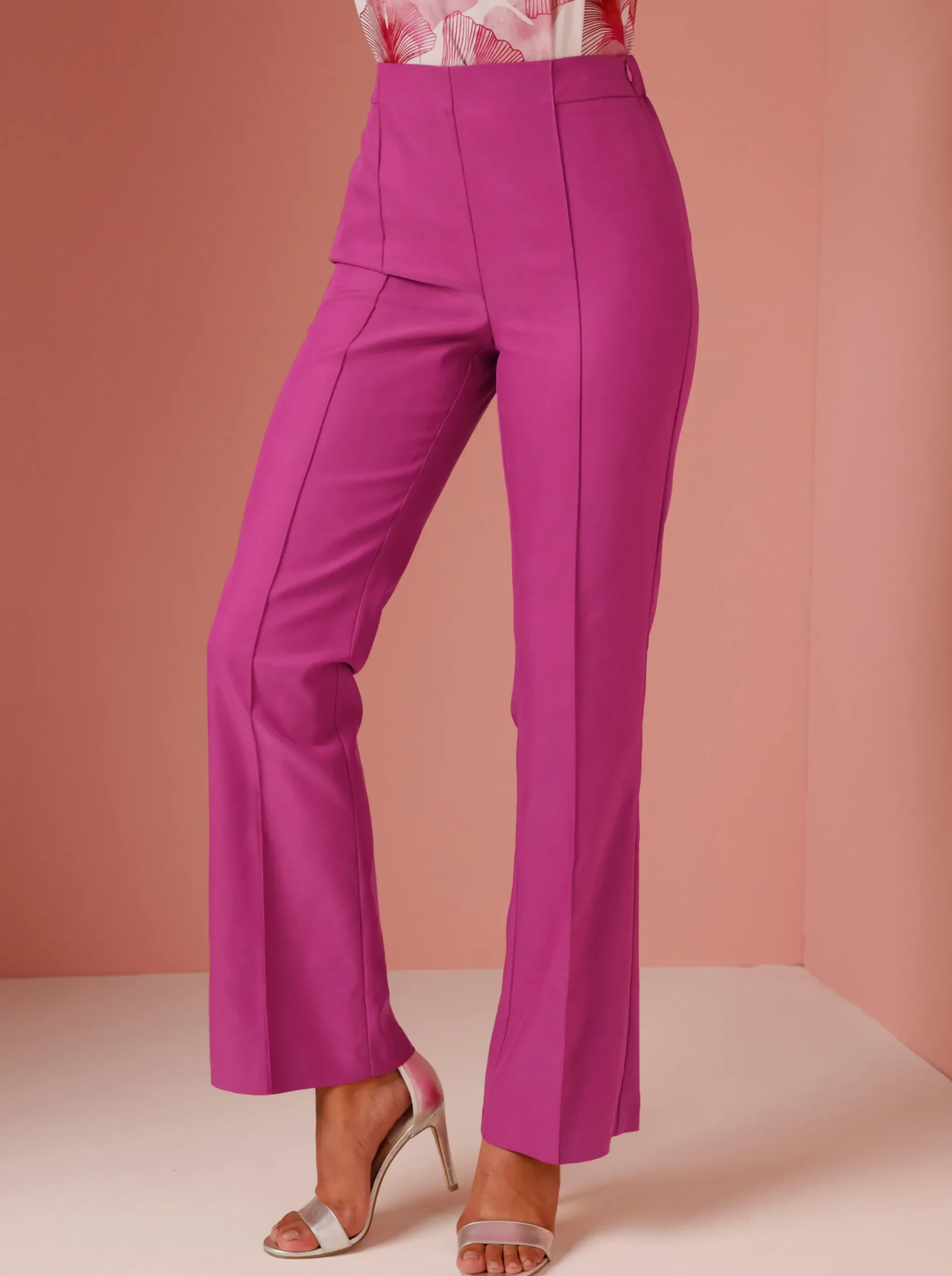 Stoffhose mit weitem Bein, Lyocell-Qualität