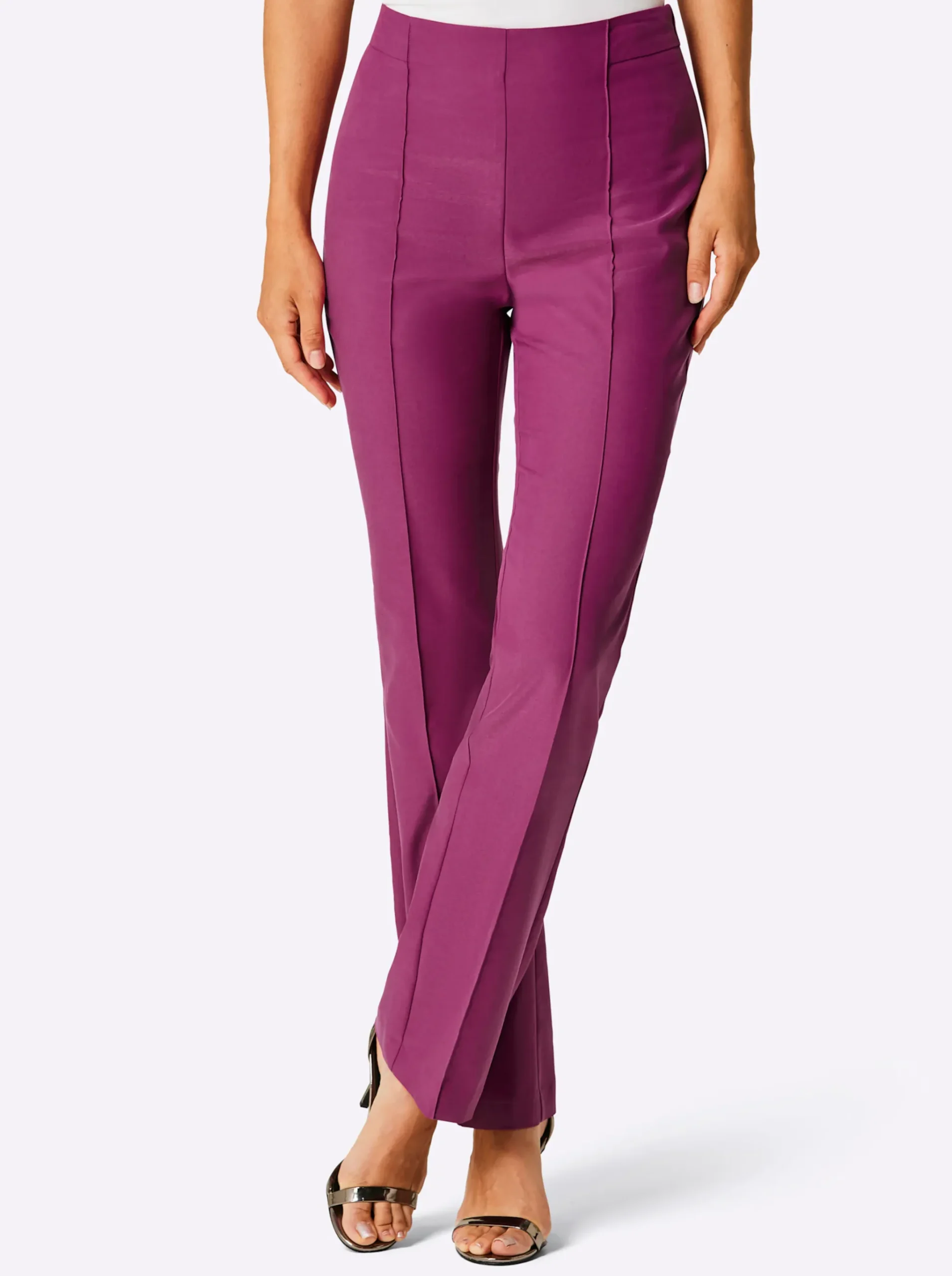 Stoffhose mit weitem Bein, Lyocell-Qualität