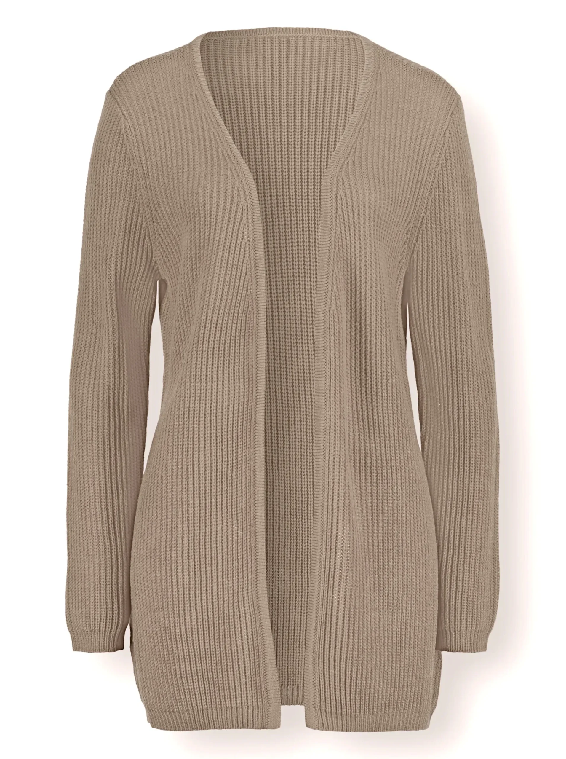 Strickjacke mit gerippten Abschlüssen