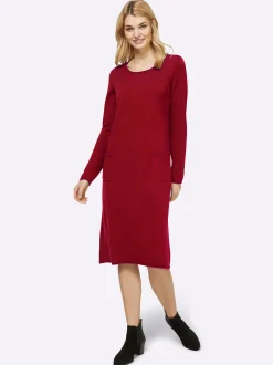 Strickkleid im Viskose-Baumwoll-Mix