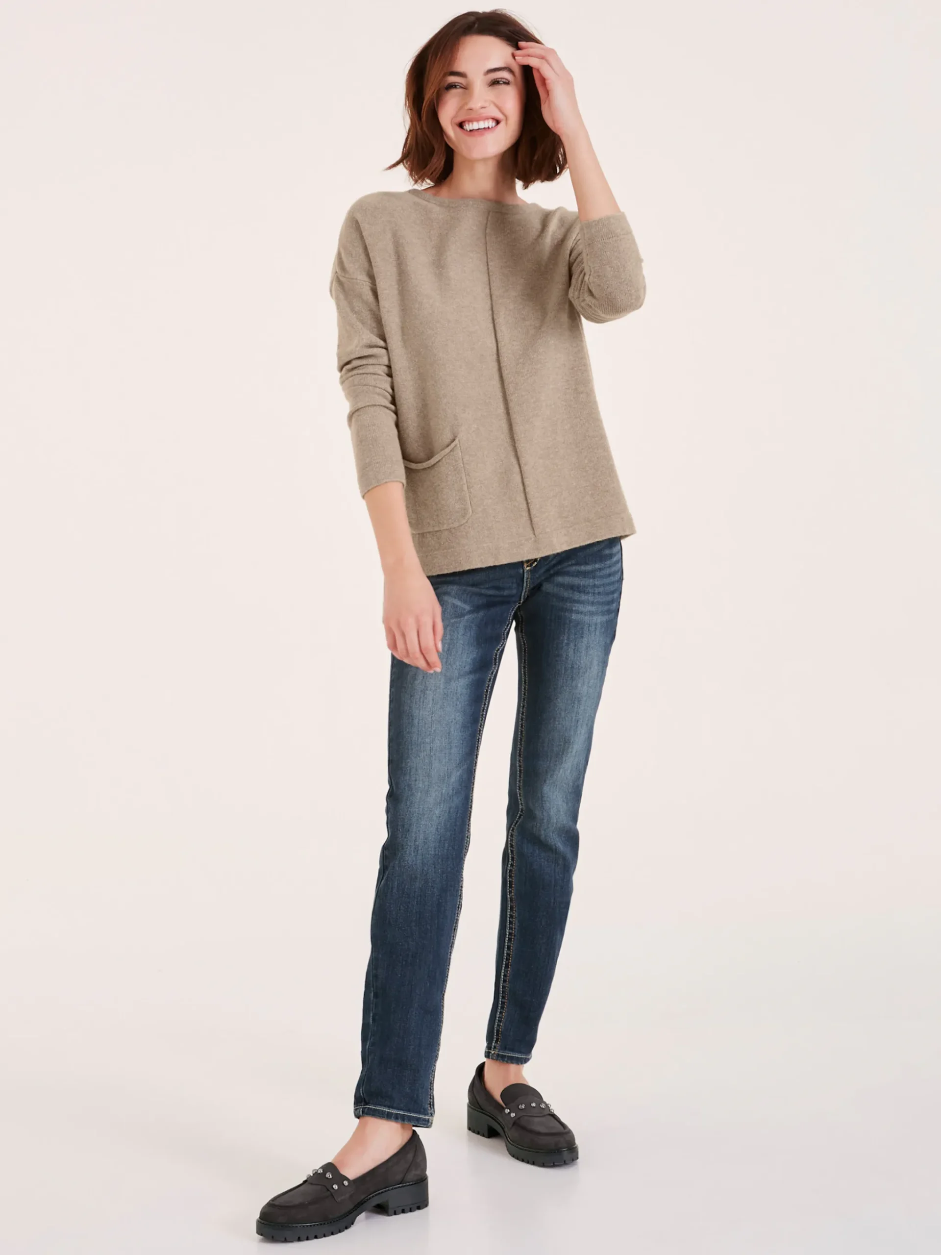 Strickpullover mit Effektgarn