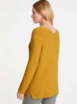 Strickpullover mit V-Ausschnitt