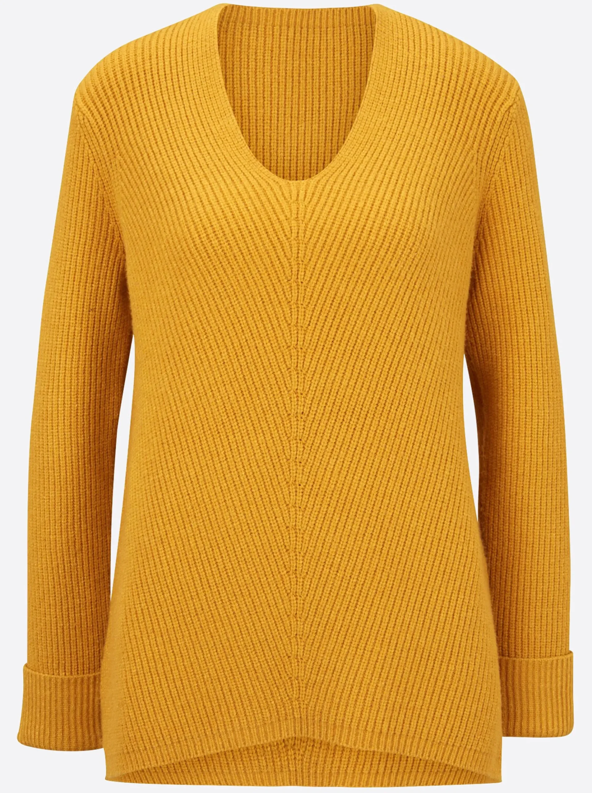 Strickpullover mit V-Ausschnitt