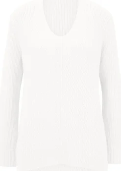 Strickpullover mit V-Ausschnitt