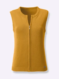 Strickweste mit Reißverschluss