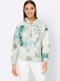 Sweatshirt im Batik-Look
