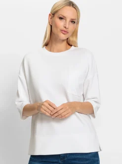 Sweatshirt mit aufgesetzter Tasche