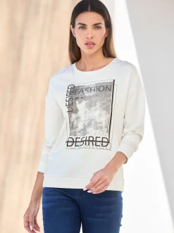 Sweatshirt mit überschnittenen Schultern