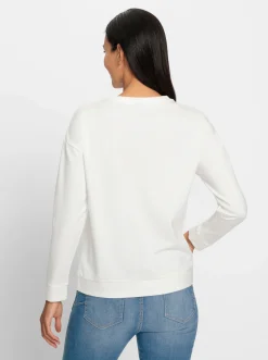 Sweatshirt mit überschnittenen Schultern