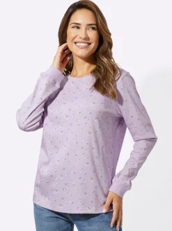 Sweatshirt mit Blümchen-Print