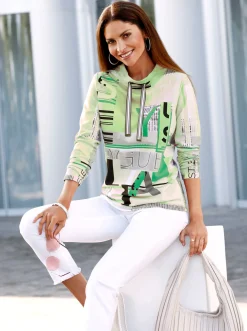 Sweatshirt mit Buchstaben-Print