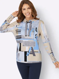 Sweatshirt mit Buchstaben-Print