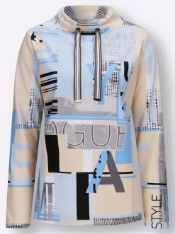 Sweatshirt mit Buchstaben-Print