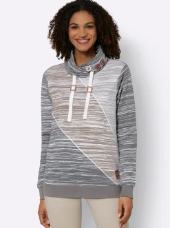 Sweatshirt mit elastischen Bündchen