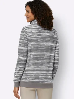 Sweatshirt mit elastischen Bündchen