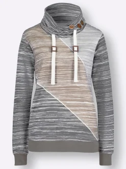 Sweatshirt mit elastischen Bündchen