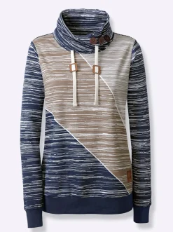 Sweatshirt mit elastischen Bündchen