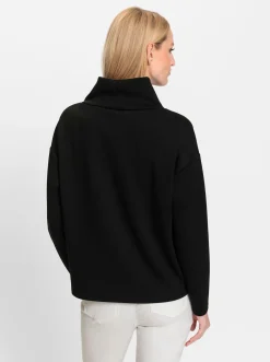 Sweatshirt mit Glitzer-Print im Vorderteil