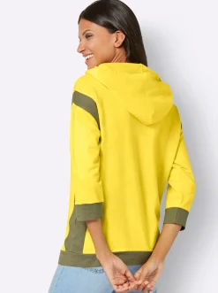 Sweatshirt mit goldfarbenem Folien-Print