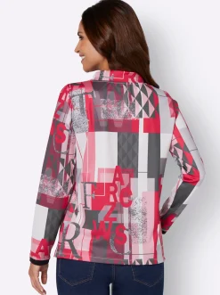 Sweatshirt mit halsfernem Kragen
