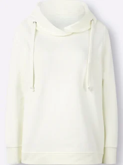 Sweatshirt mit halsfernem Rollkragen