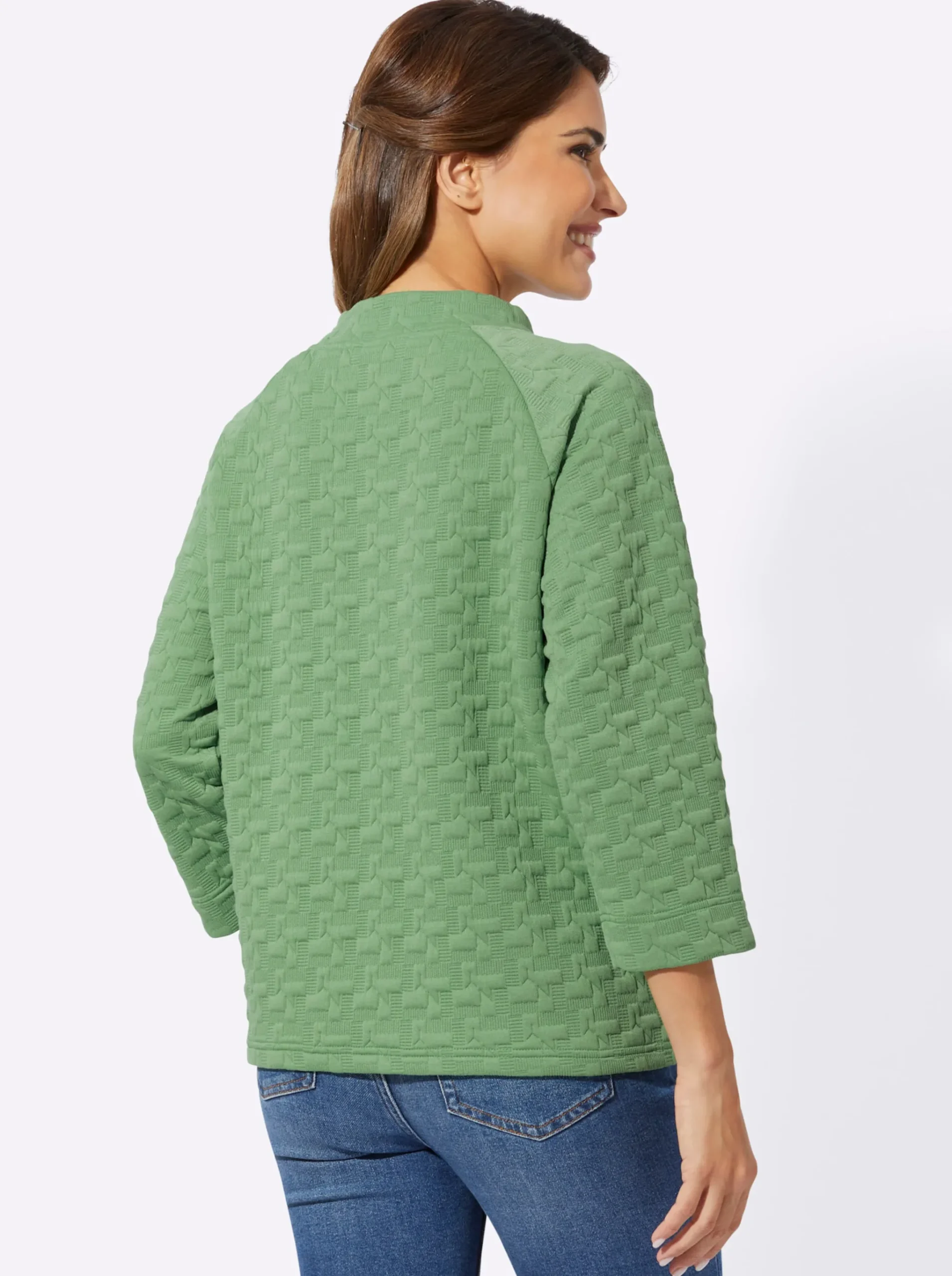 Sweatshirt mit Jacquard-Struktur