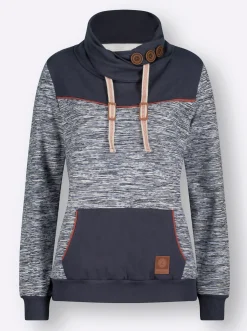 Sweatshirt mit Kontrast-Details