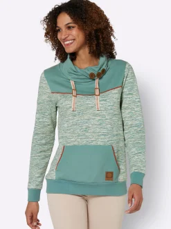 Sweatshirt mit Kontrast-Details