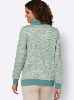 Sweatshirt mit Kontrast-Details