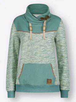 Sweatshirt mit Kontrast-Details