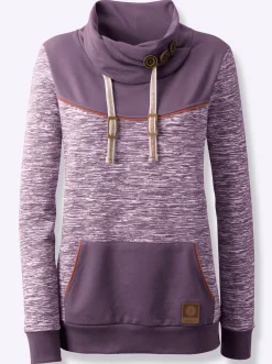 Sweatshirt mit Kontrast-Details