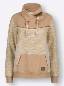 Sweatshirt mit Kontrast-Details