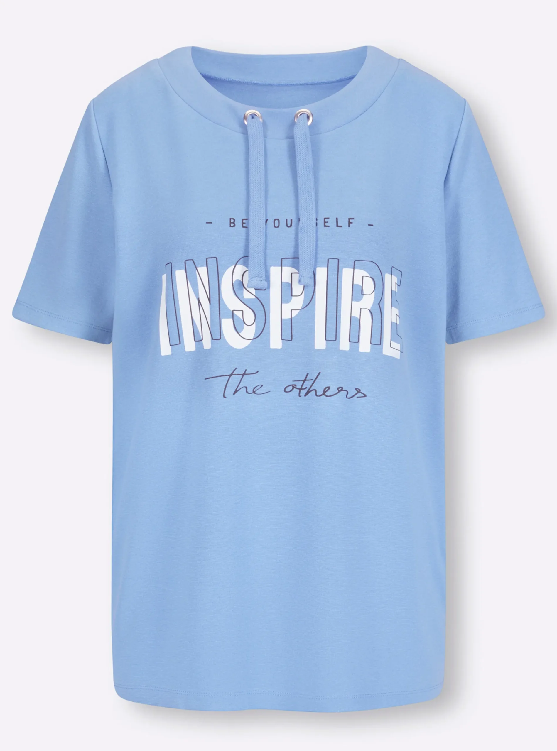 Sweatshirt mit kontrastfarbigem Print vorne