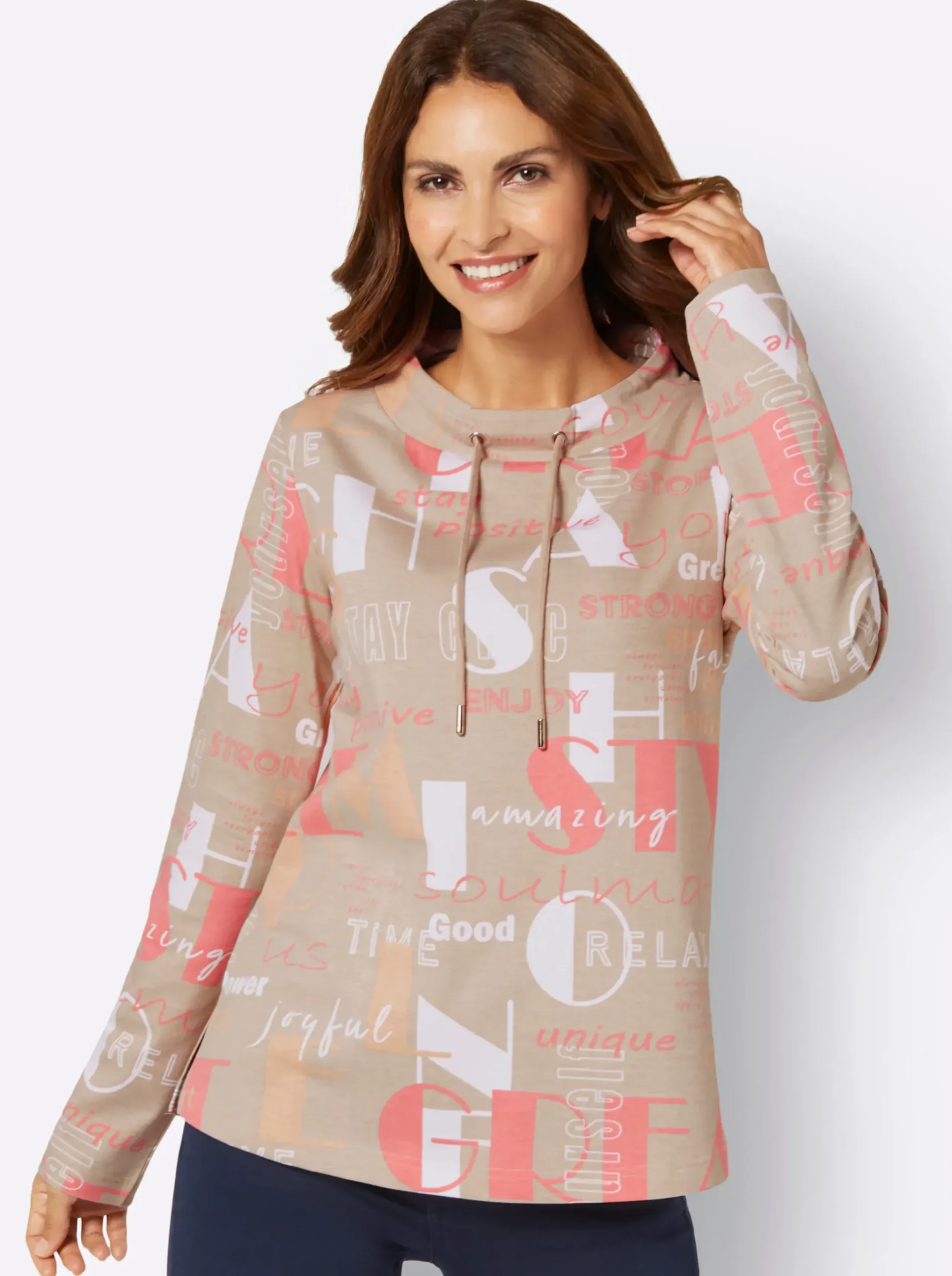 Sweatshirt mit Lettering-Print