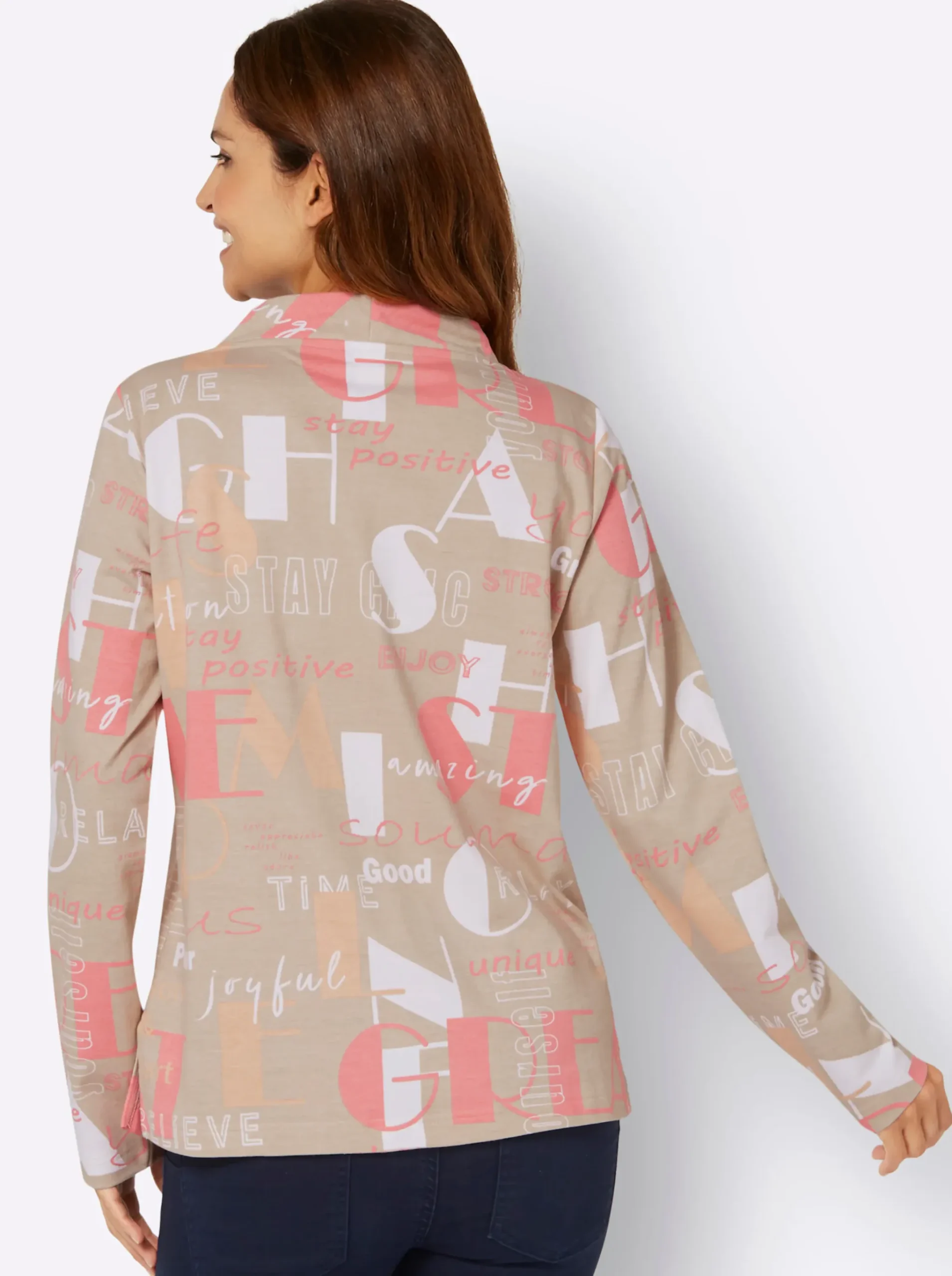 Sweatshirt mit Lettering-Print