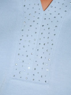 Sweatshirt mit Netzeinsatz entlang der Ärmel