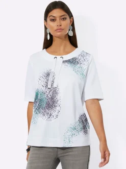 Sweatshirt mit Seitenschlitzen