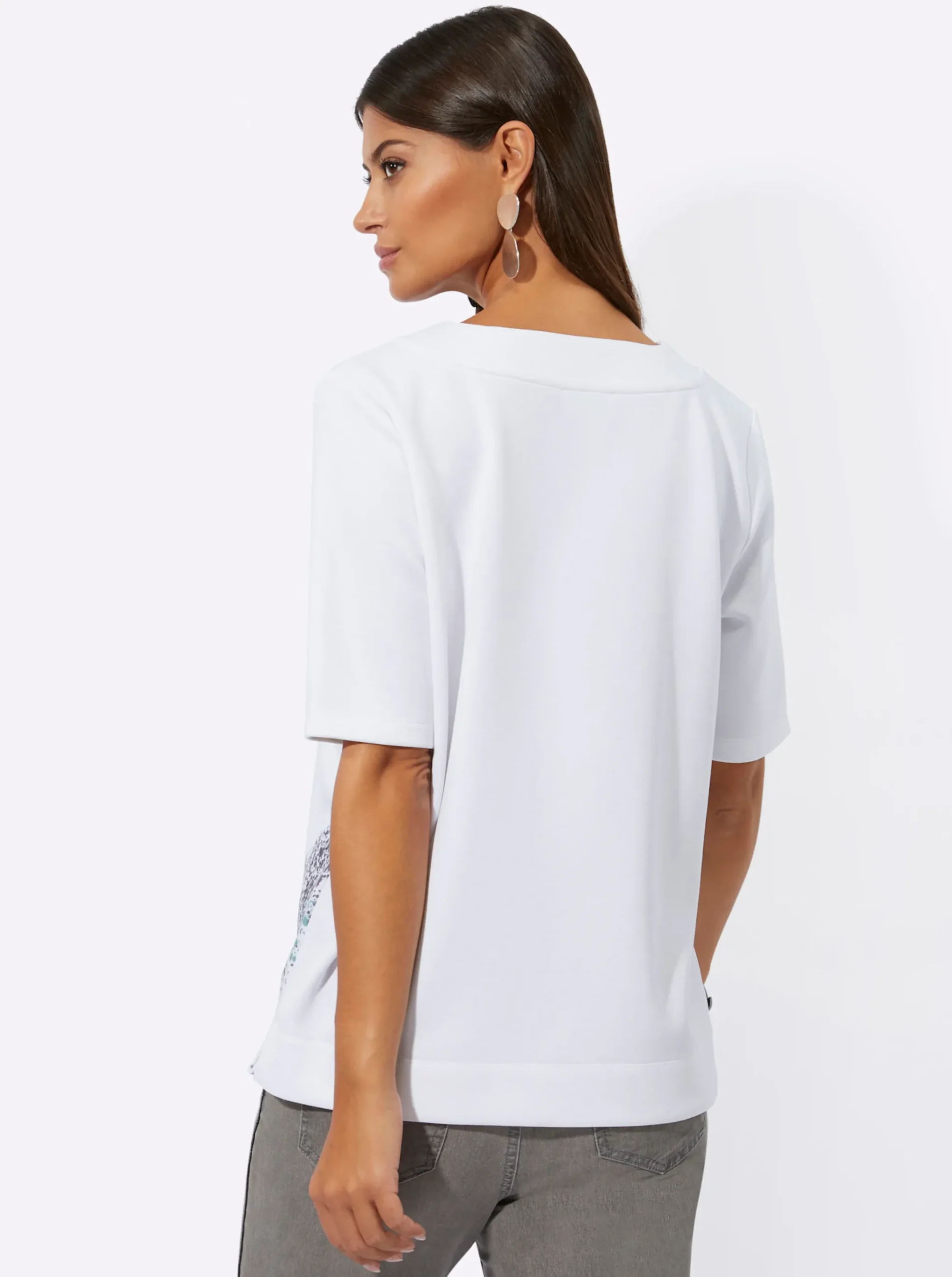 Sweatshirt mit Seitenschlitzen