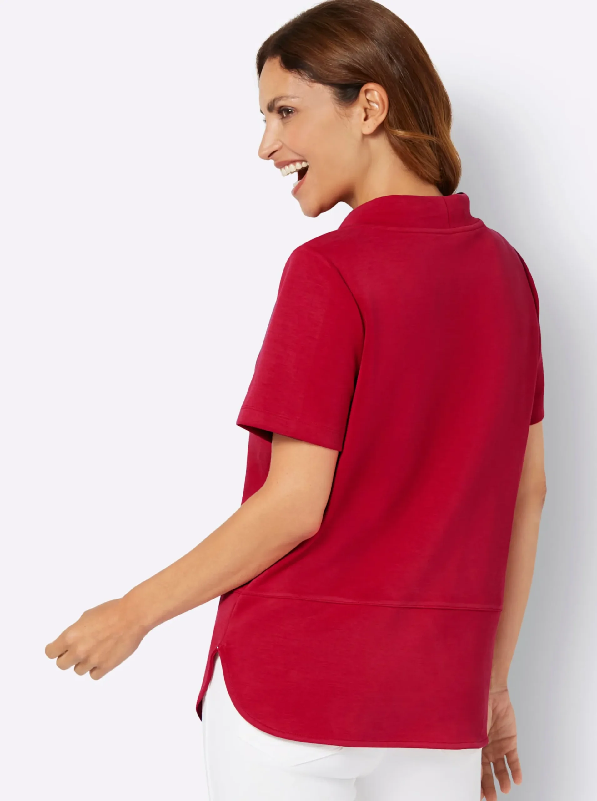 Sweatshirt mit Seitenschlitzen