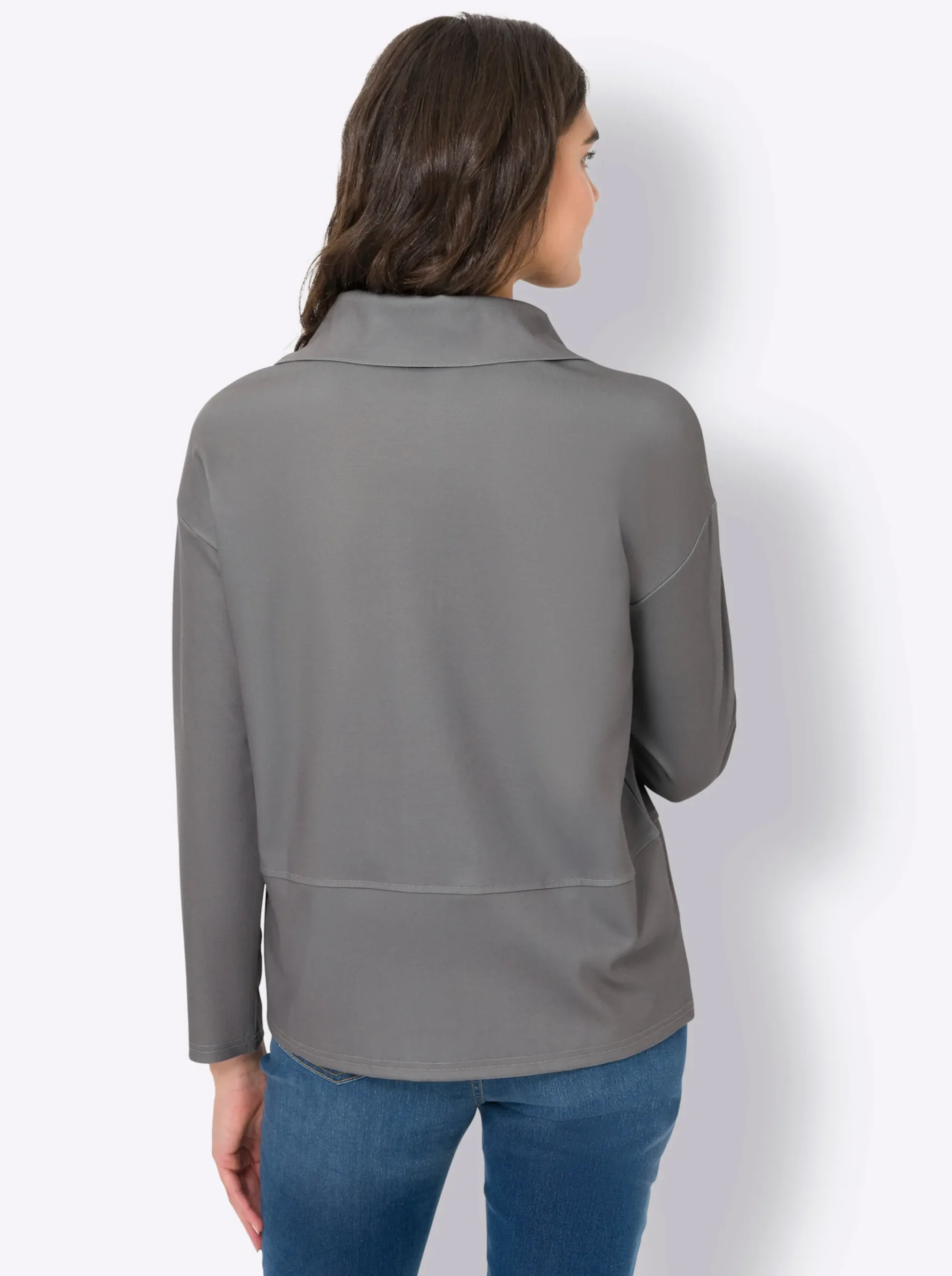 Sweatshirt mit Ösen-Verzierung seitlich